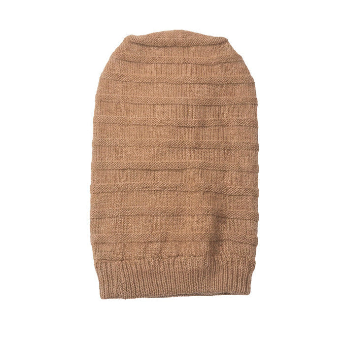 Oversized Beige Beanie
