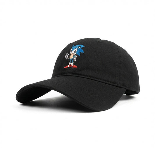 Sonic The Hedgehog Black Bockless Cap