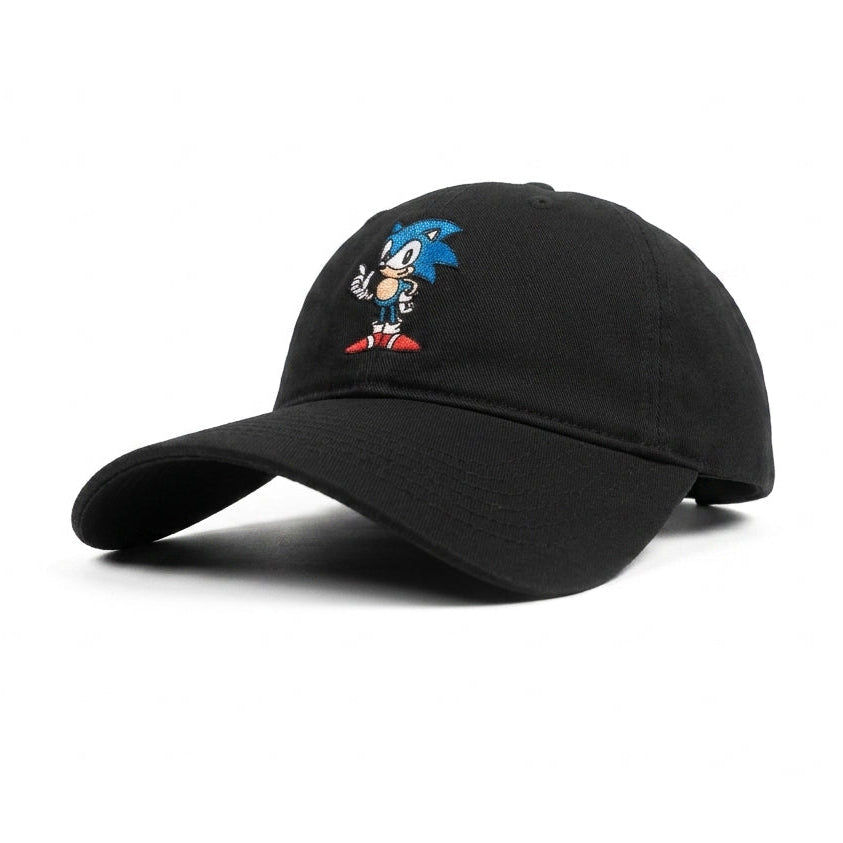 Sonic The Hedgehog Black Bockless Cap
