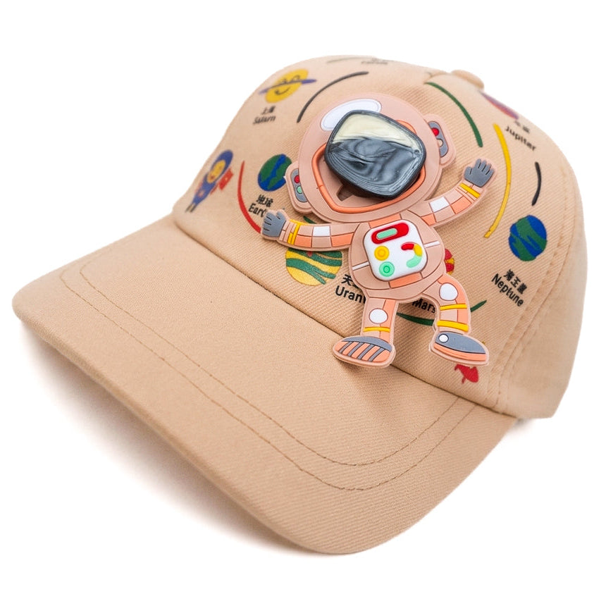 Beige Astronaute Funday Kids Cap