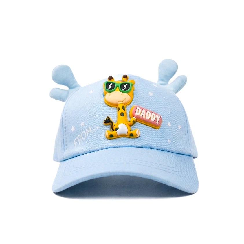 Baby Blue Girrafe Kids Funday Cap