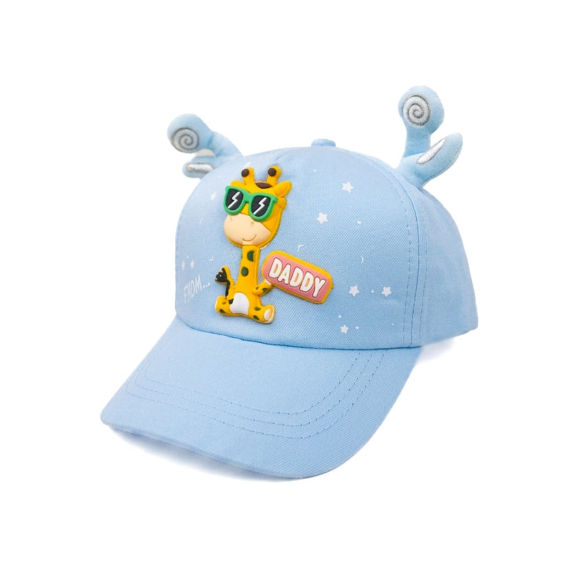 Baby Blue Girrafe Kids Funday Cap