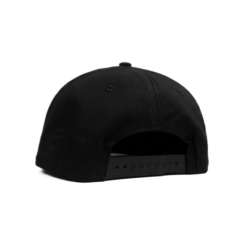 GRAYCE Matt Black Snapback Cap