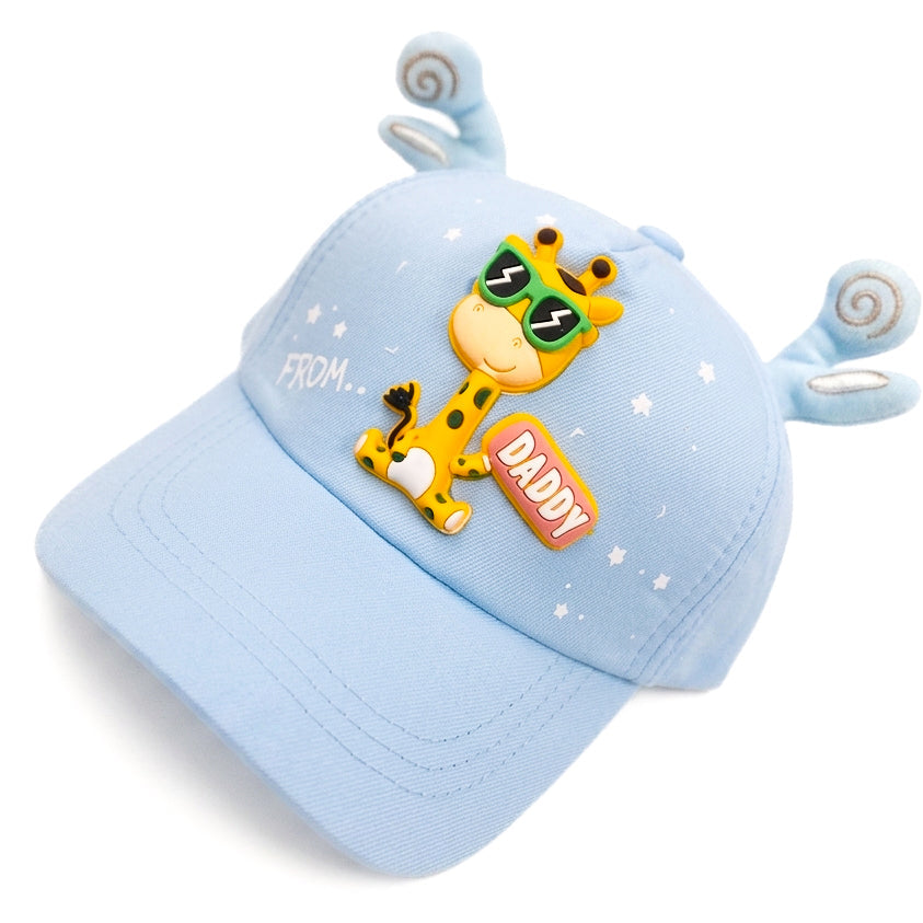 Baby Blue Girrafe Kids Funday Cap