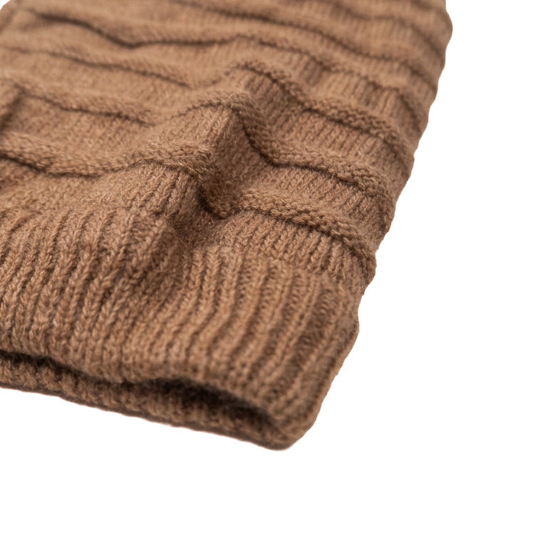 Oversized Beige Beanie