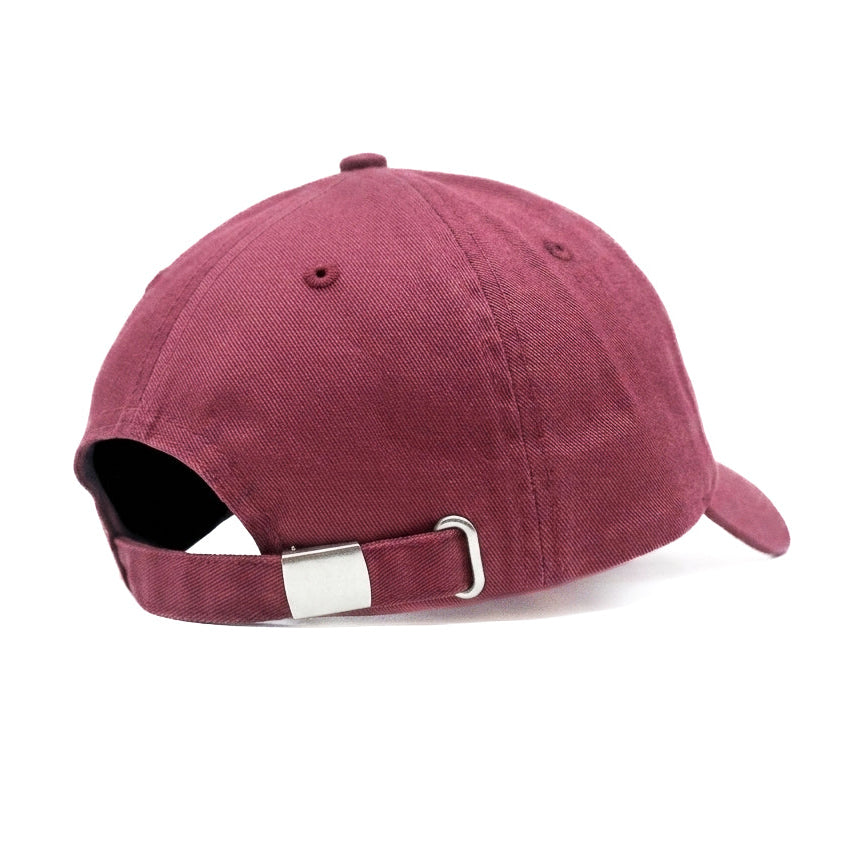 Washed Denim Metal Patched (Maroon)