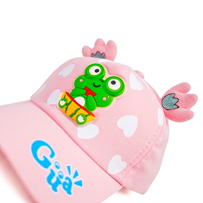 Baby Pink Froggie Gua Funday Kids Cap