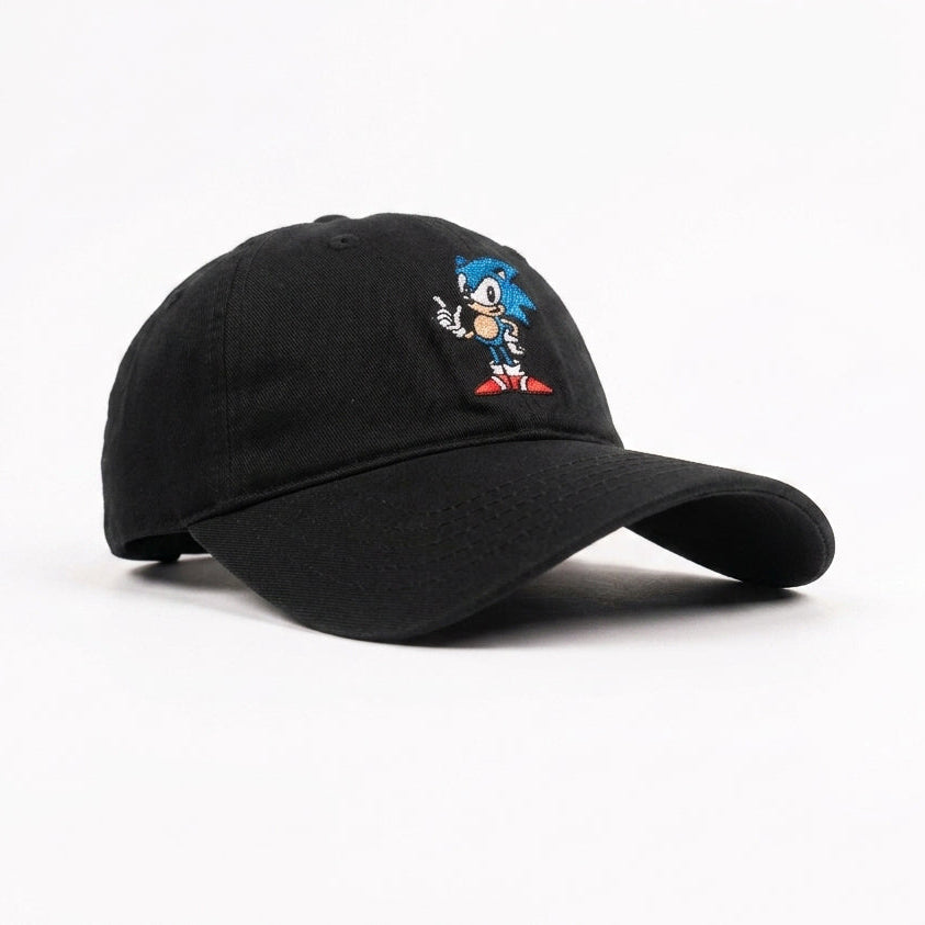 Sonic The Hedgehog Black Bockless Cap