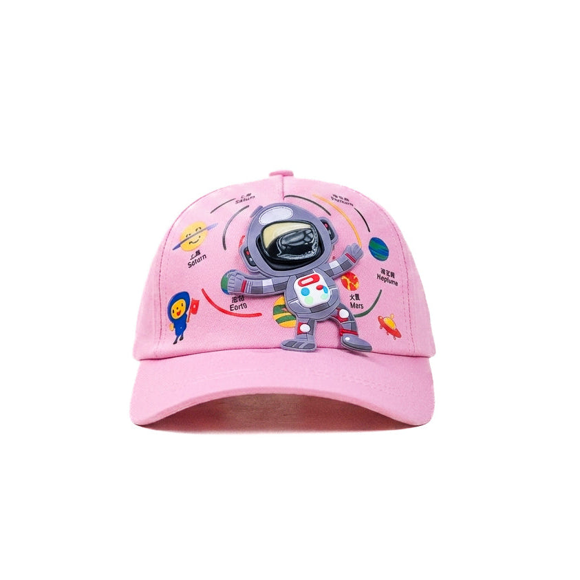 Pink Astronaut Funday Kids Cap