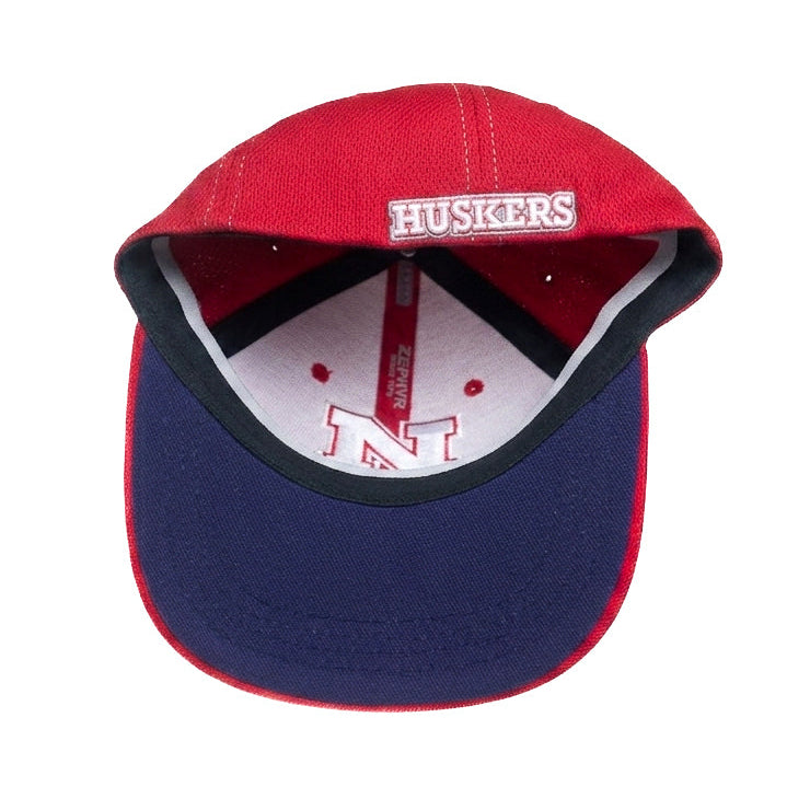 Zephyr N Huskers Fitted Cap