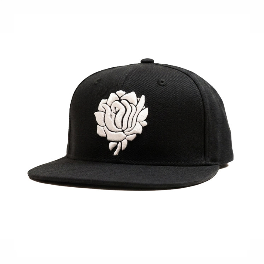 White Rose Snapback cap