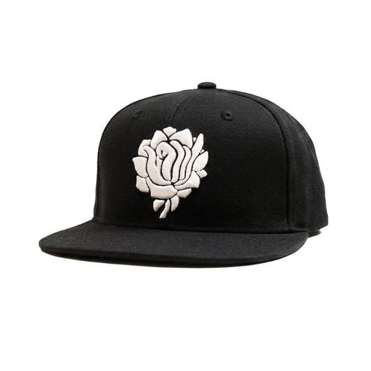 White Rose Snapback cap
