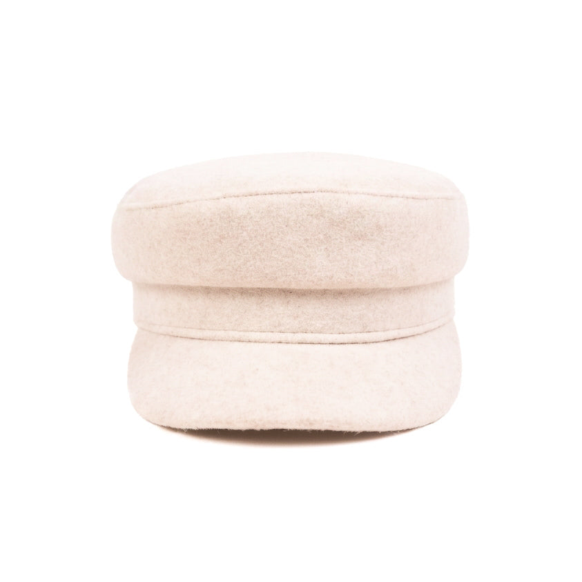 White Snowveil Newsboy Cap