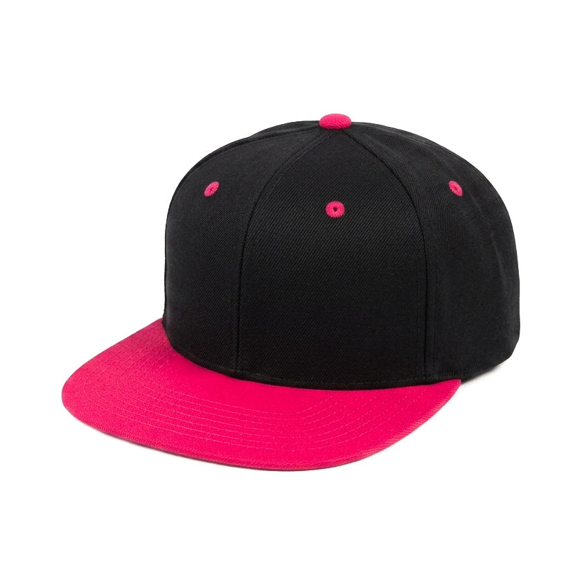 Black Pink Snapback Cap