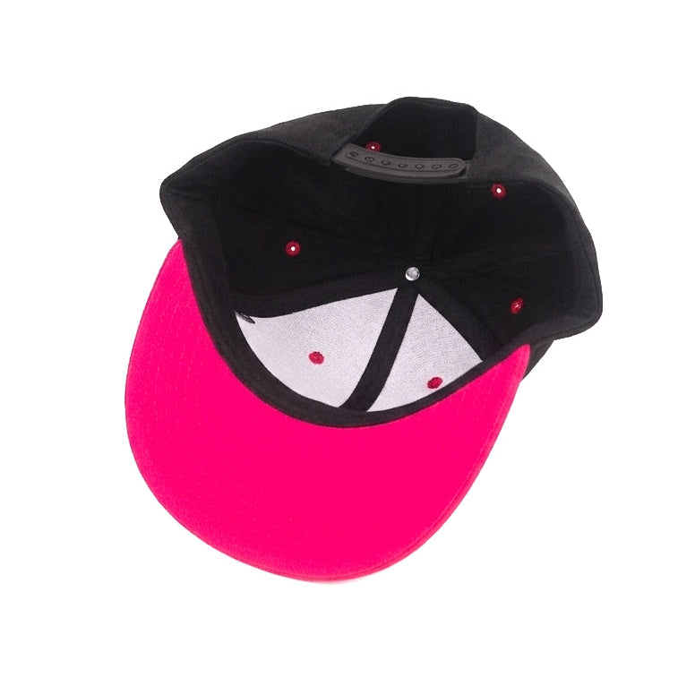 Black Pink Snapback Cap