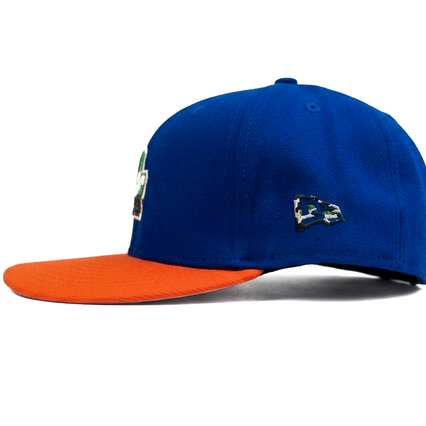 New Era LA Blue Orange Camo