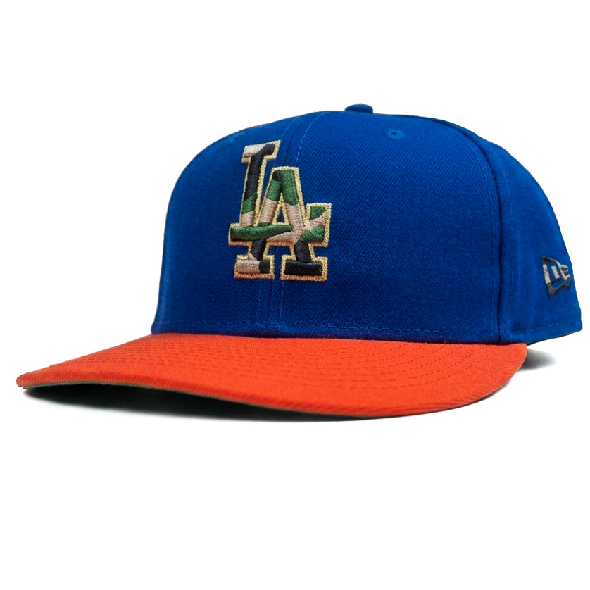 New Era LA Blue Orange Camo