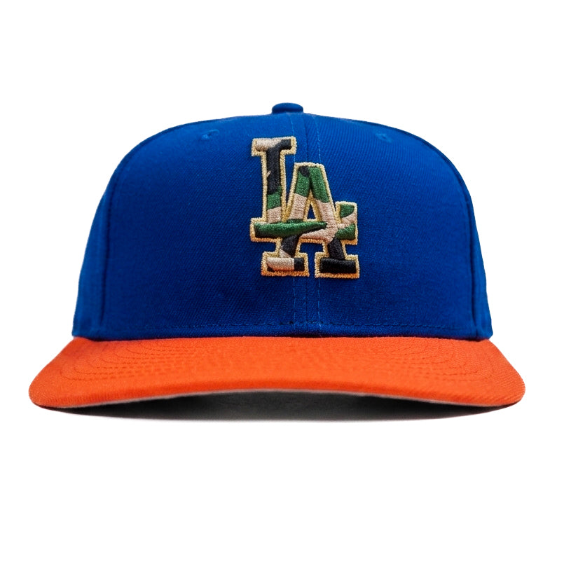 New Era LA Blue Orange Camo