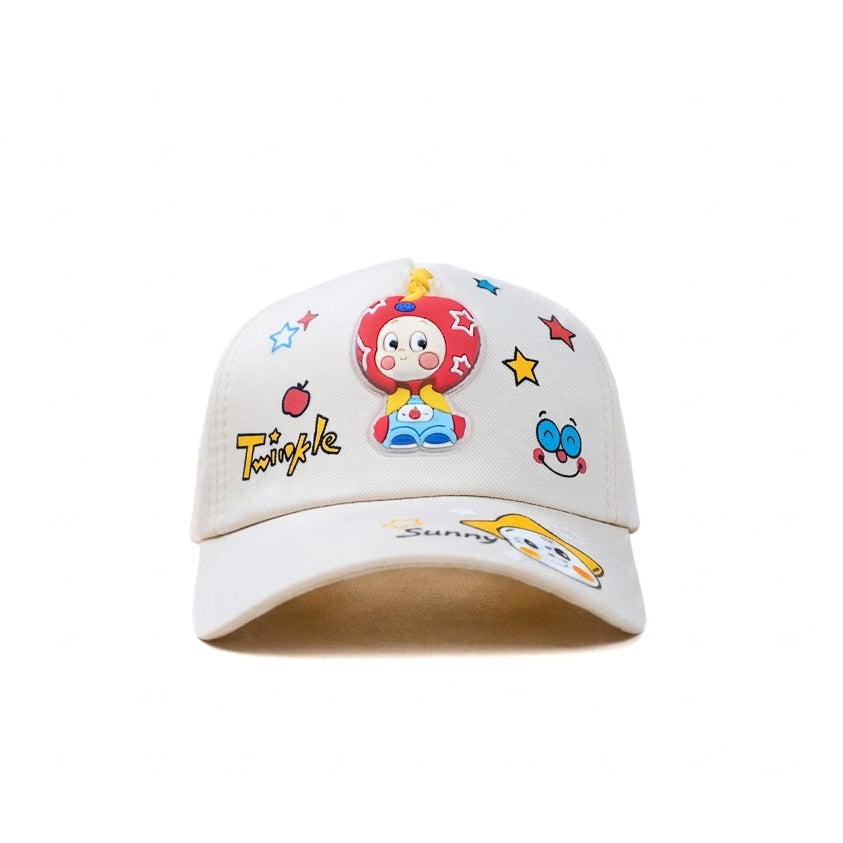 Lucky Twinkle White Kids Funday Cap