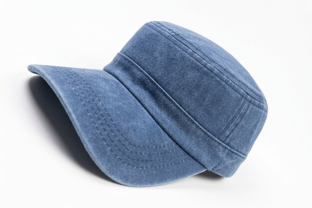 Millitary Blue Denim Jeans Cap