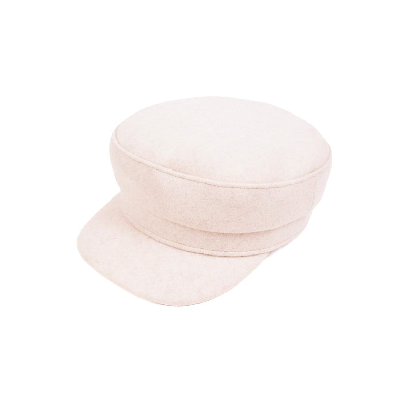 White Snowveil Newsboy Cap