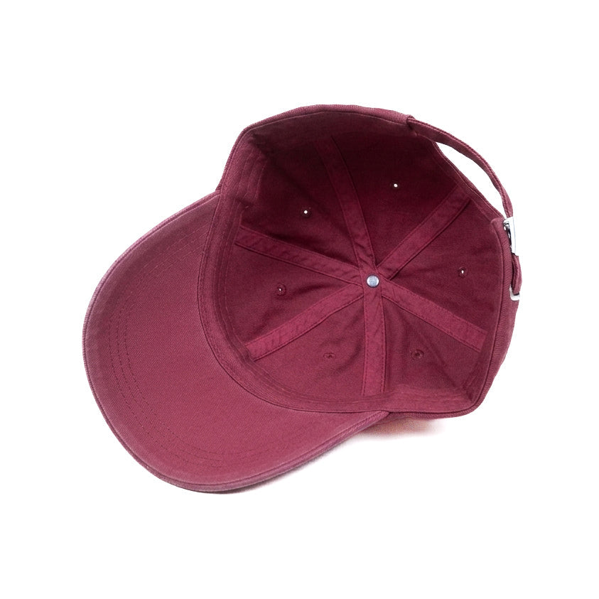 Washed Denim Metal Patched (Maroon)