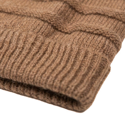 Oversized Beige Beanie