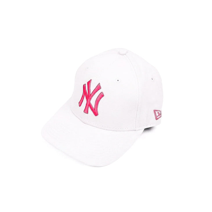 New Era NY White Pink Snapback Cap