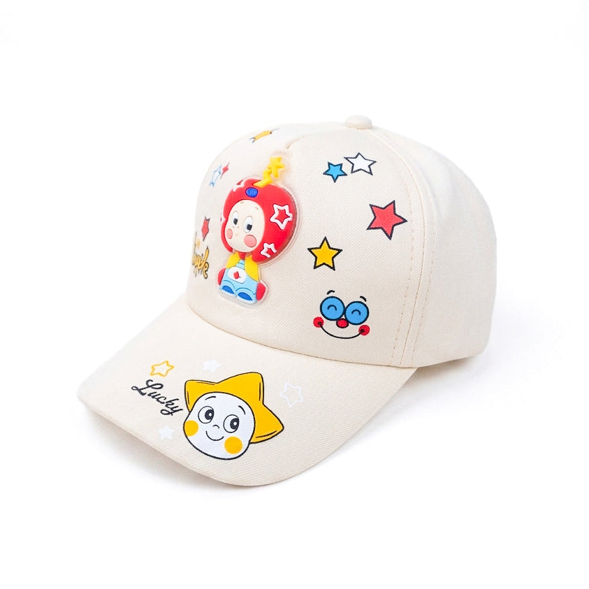 Lucky Twinkle White Kids Funday Cap