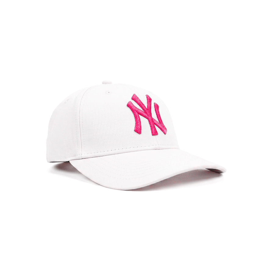 New Era NY White Pink Snapback Cap