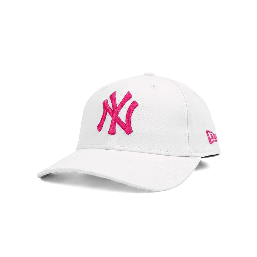New Era NY White Pink Snapback Cap
