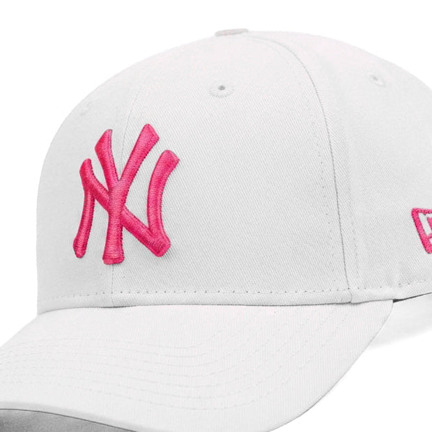 New Era NY White Pink Snapback Cap