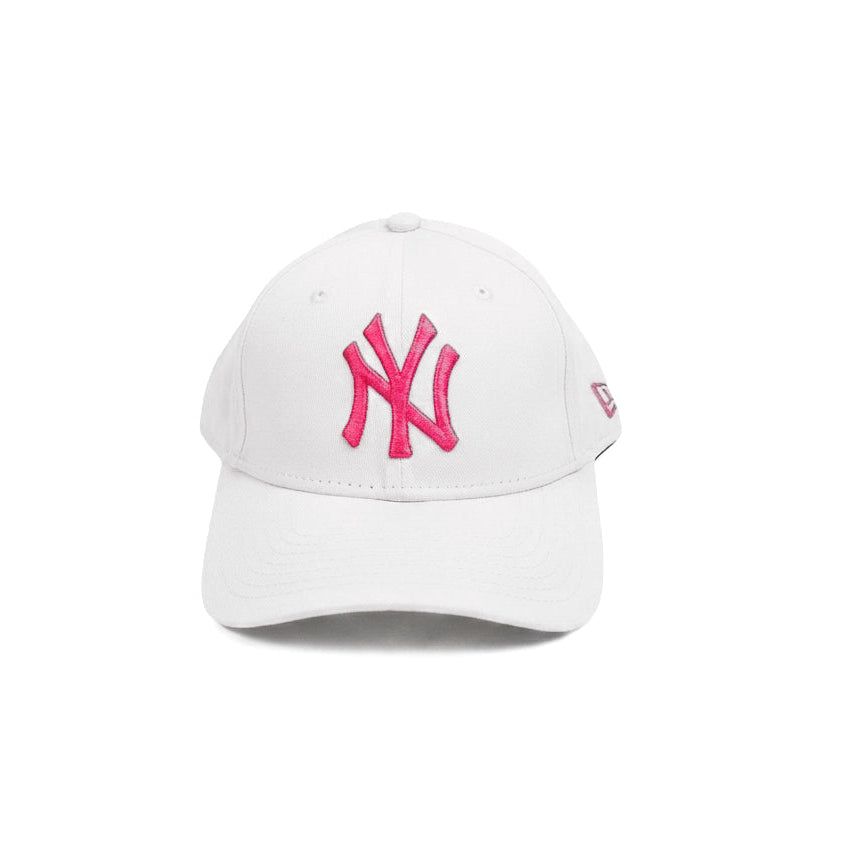 New Era NY White Pink Snapback Cap