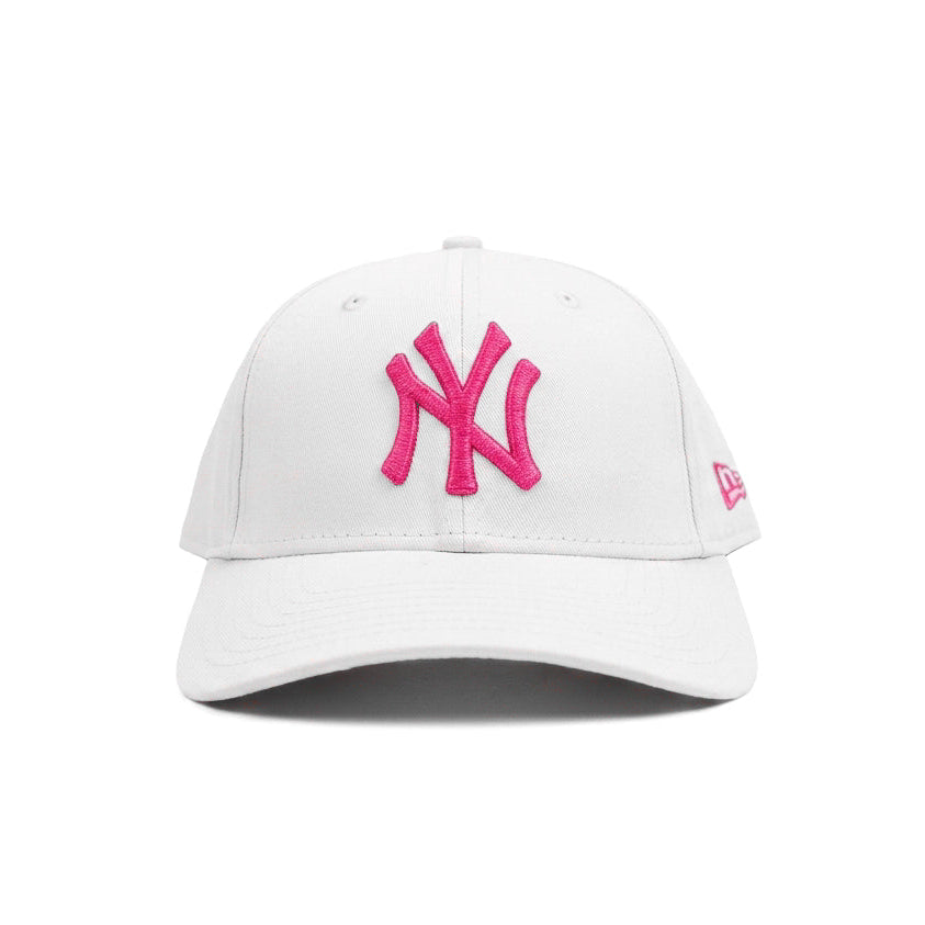 New Era NY White Pink Snapback Cap
