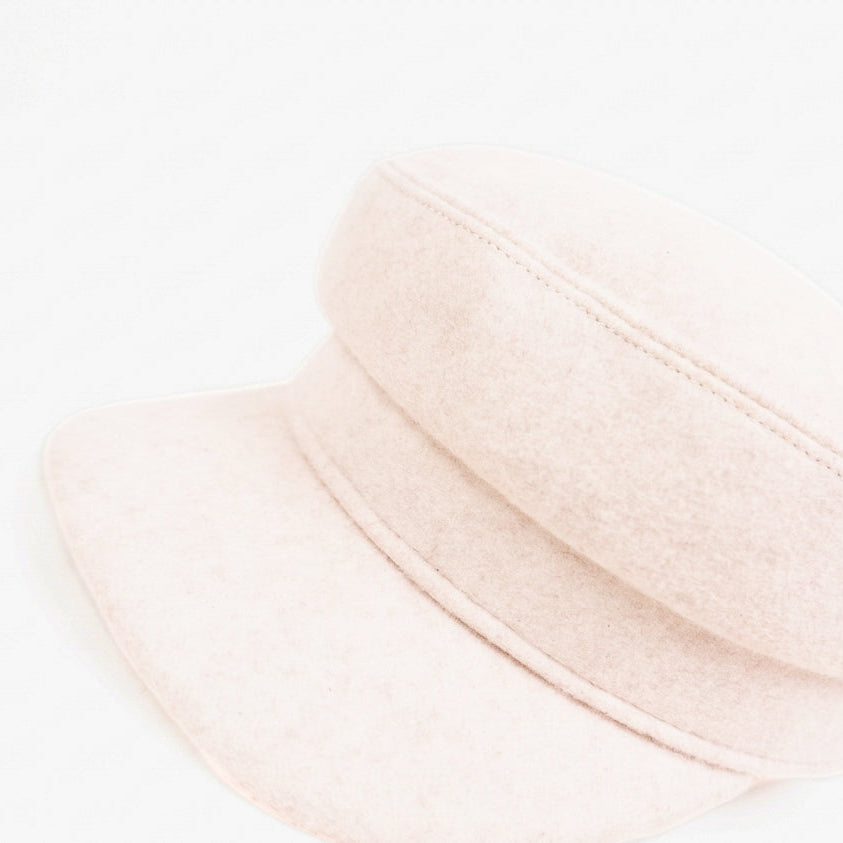 White Snowveil Newsboy Cap
