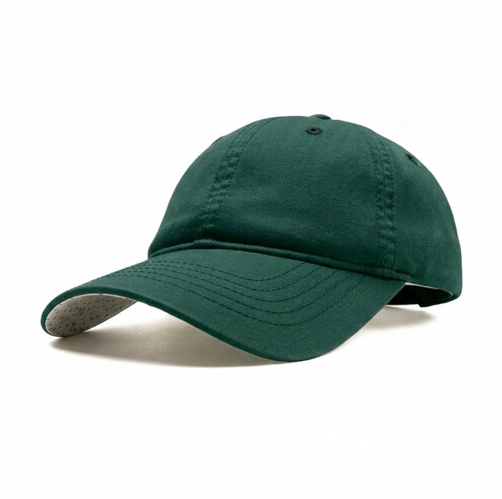 Ponytail Scrubed Deep Green Jeans Cap