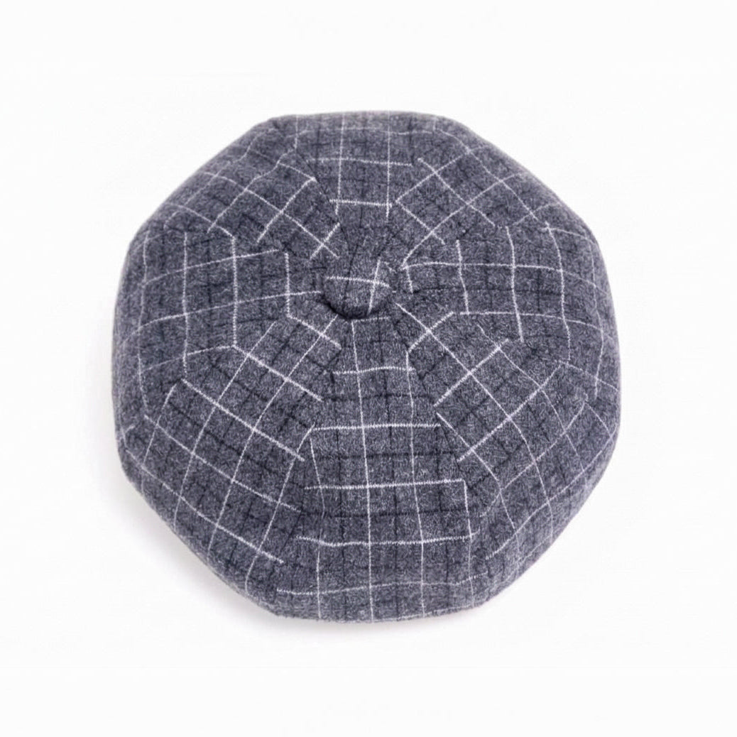 English Grey Newsboy Cap
