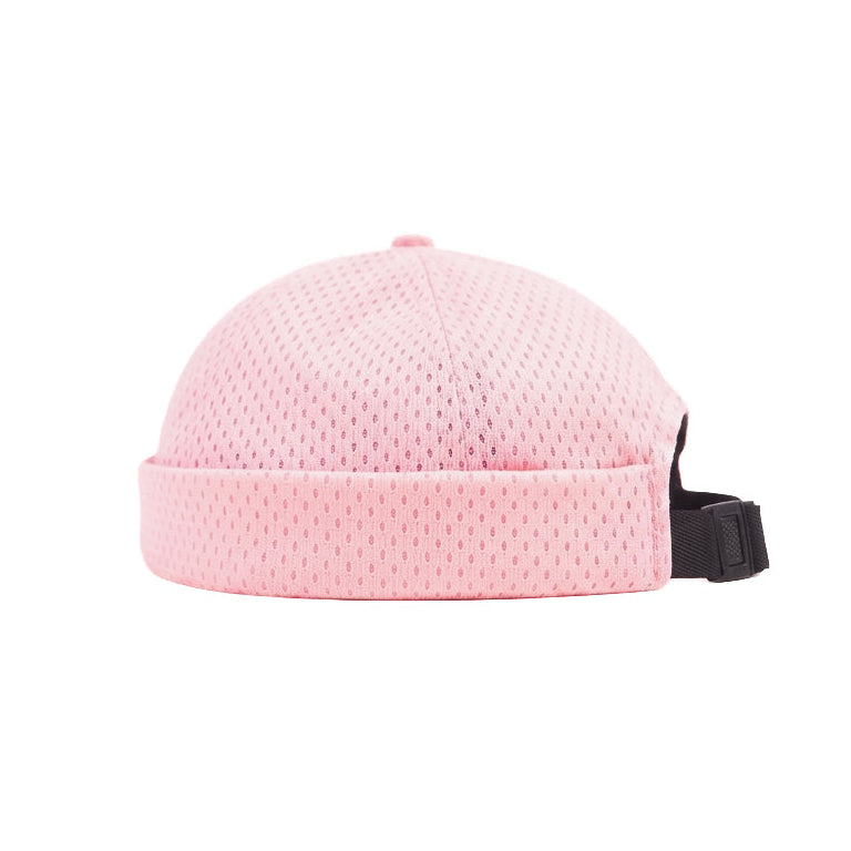 Baby Pink Satin Docker Cap