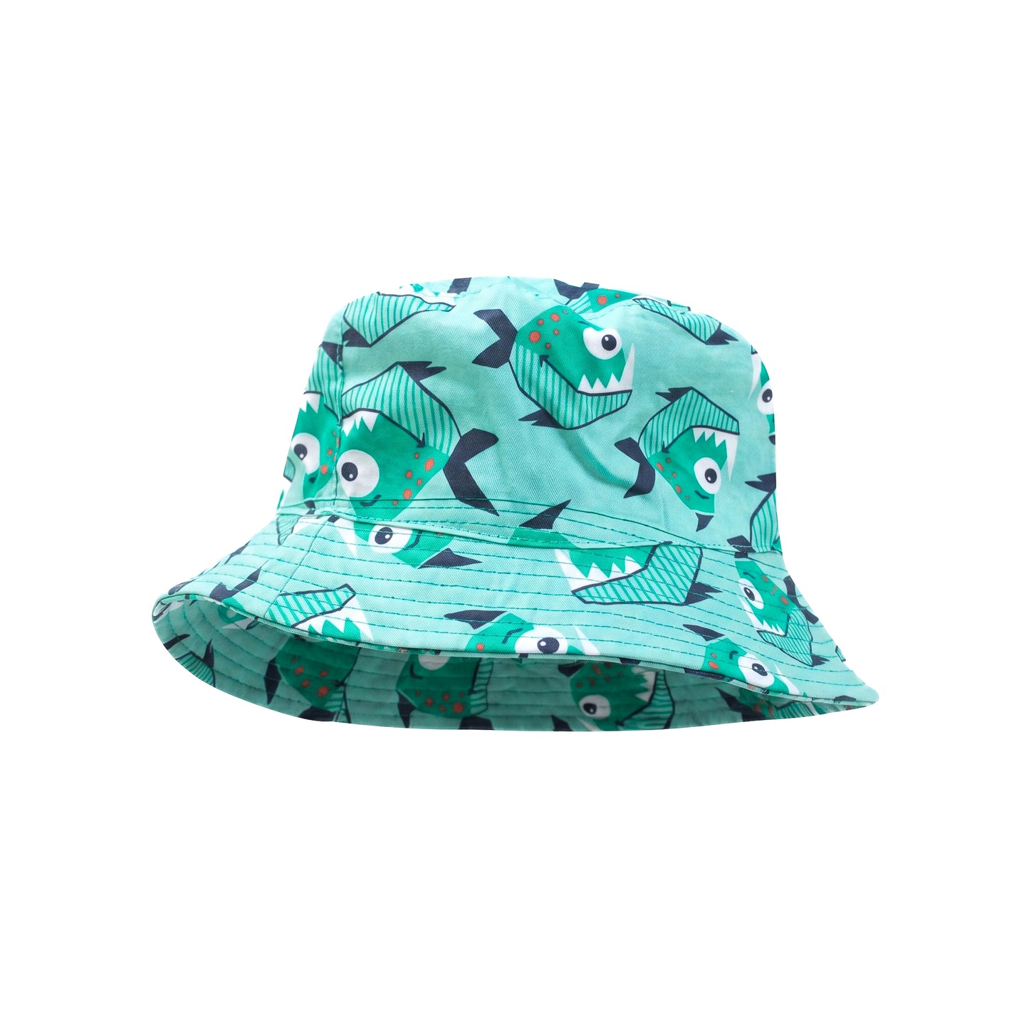 Kids Blue Piranna Bucket Hat