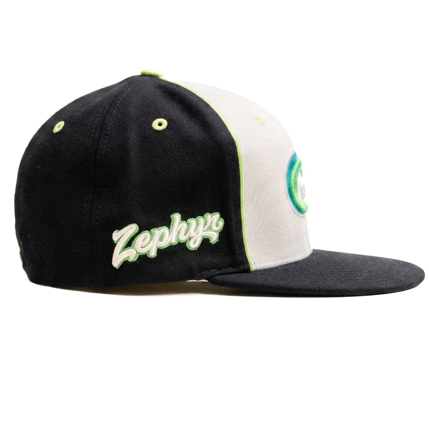 Zephyer Green Twister Snapback Cap