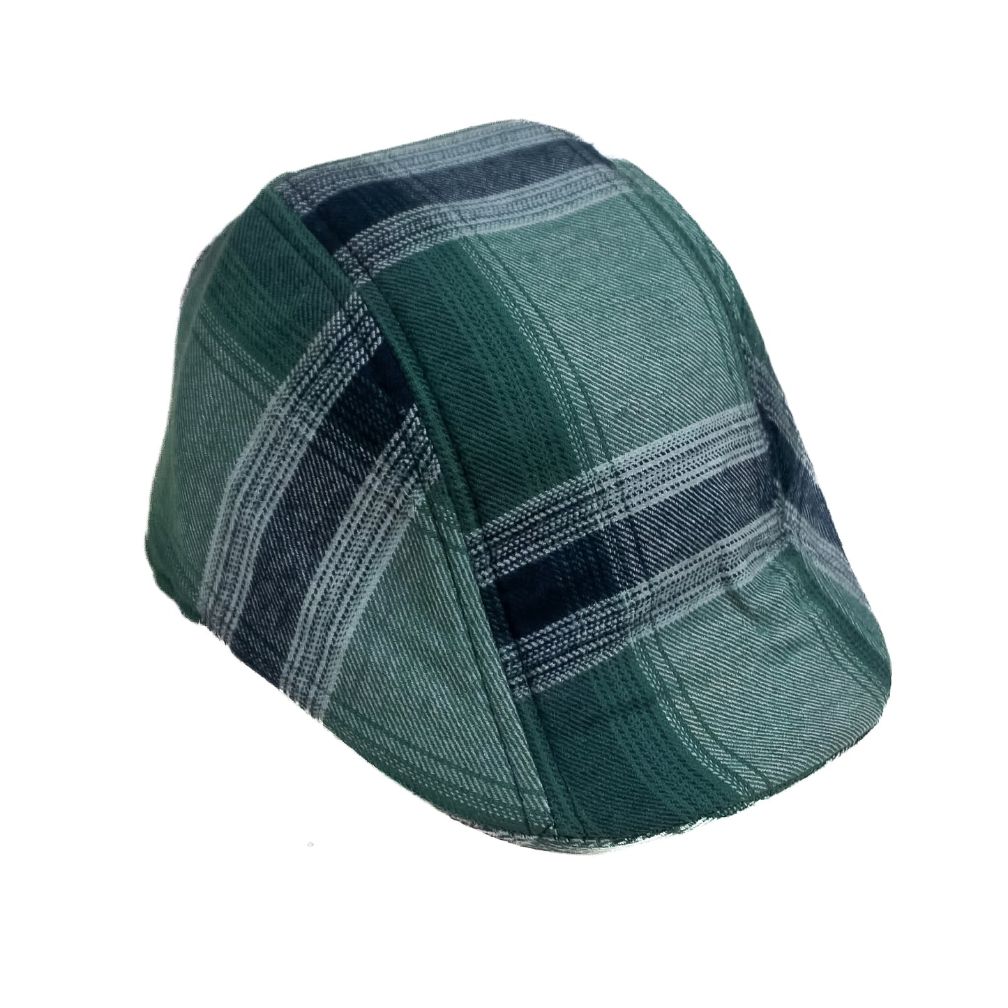 Lagoon Green Checked Newsboy Cap