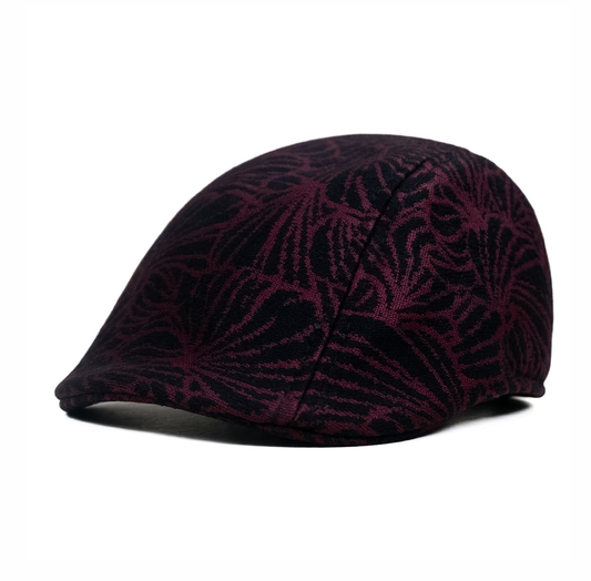 Rose Velvet Newsboy Cap