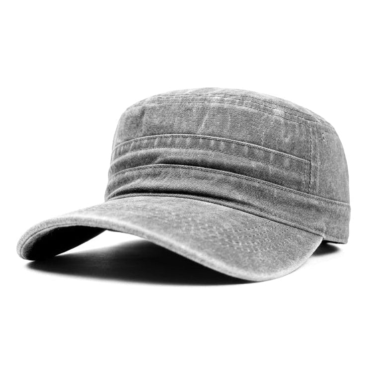 Millitary Light Grey Denim Jeans Cap
