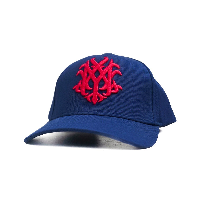 Red Spiral Snapback Cap