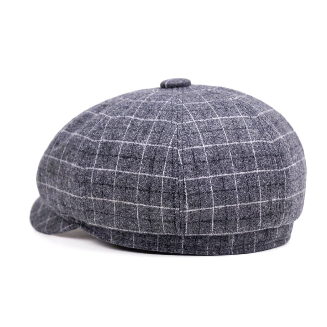 English Grey Newsboy Cap