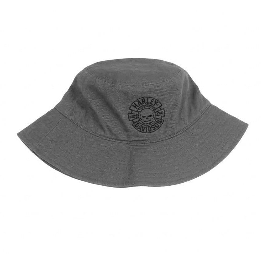 Harley Davidson Grey Bucket Hat