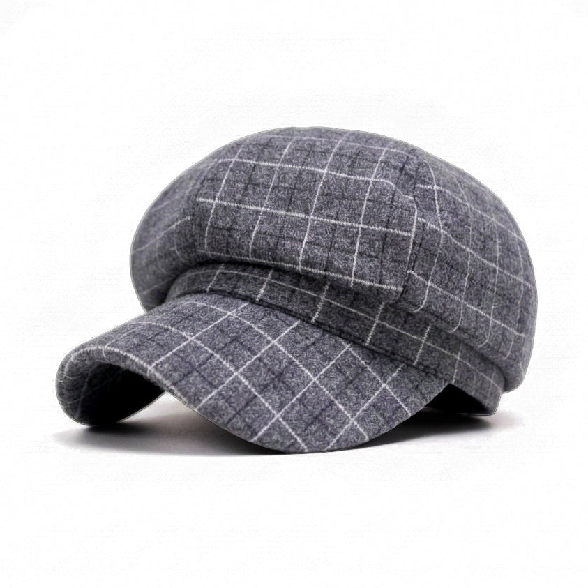 English Grey Newsboy Cap