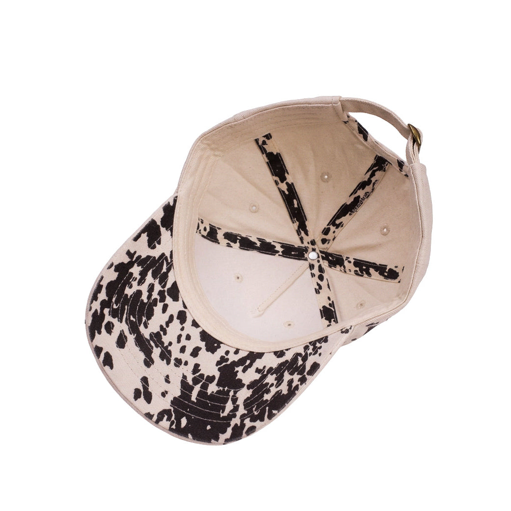 Ponytail Scrubbed Cream Denim Cap