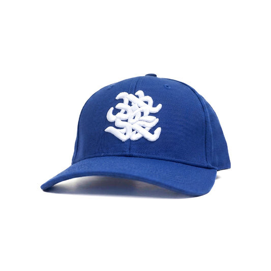 White Spiral Snapback Cap