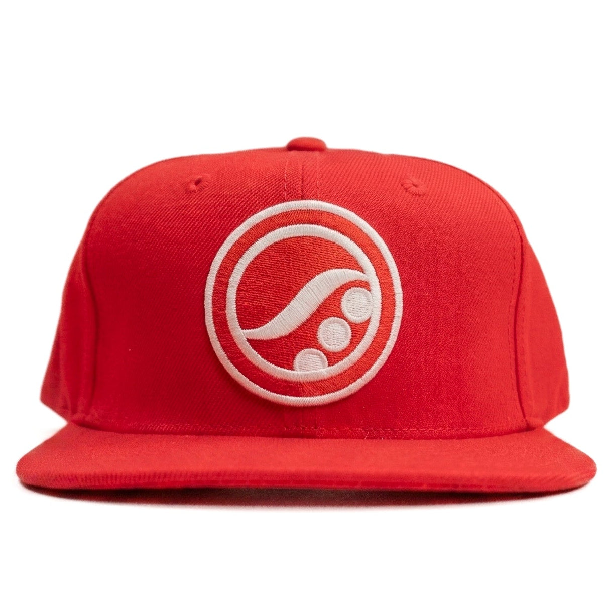 Crimson Swirl Snapback Cap